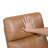 Luxurious Swivel Glider Reclining Chair Faux Leather Upholstery Comfortable Brown Finish Wooden Arms Modern Living Room Furniture 1Pc