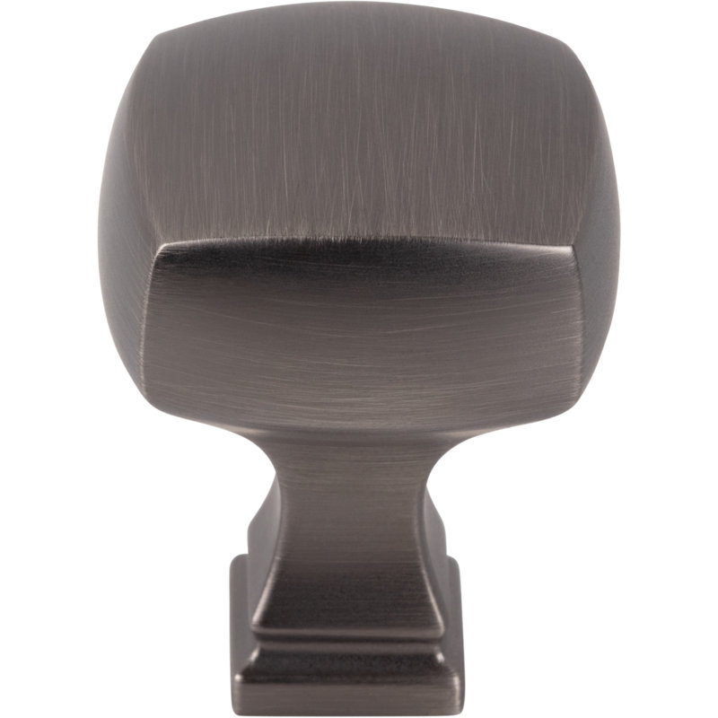 Audrey Square Knob, Brushed Pewter