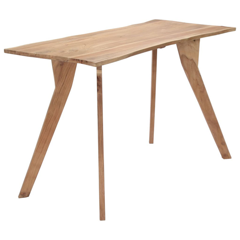 Melendez Acacia Solid Wood Dining Table, H76 x L120 x W58
