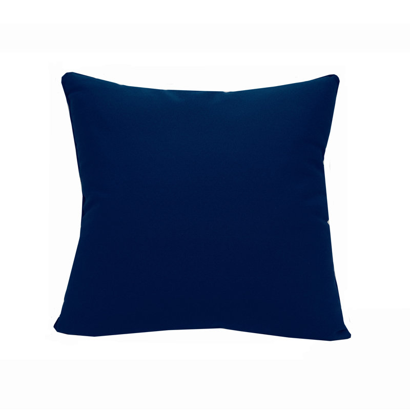 Embroidered Outdoor Throw Pillow