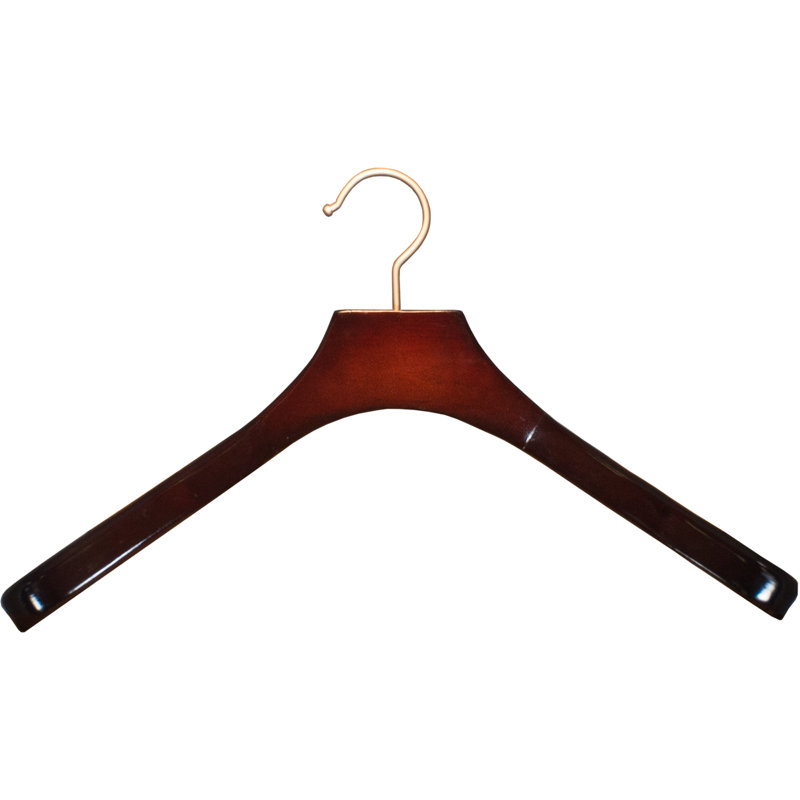 Cintre en bois profilé / cintre pour veston / chandail / chandail, Cerisier