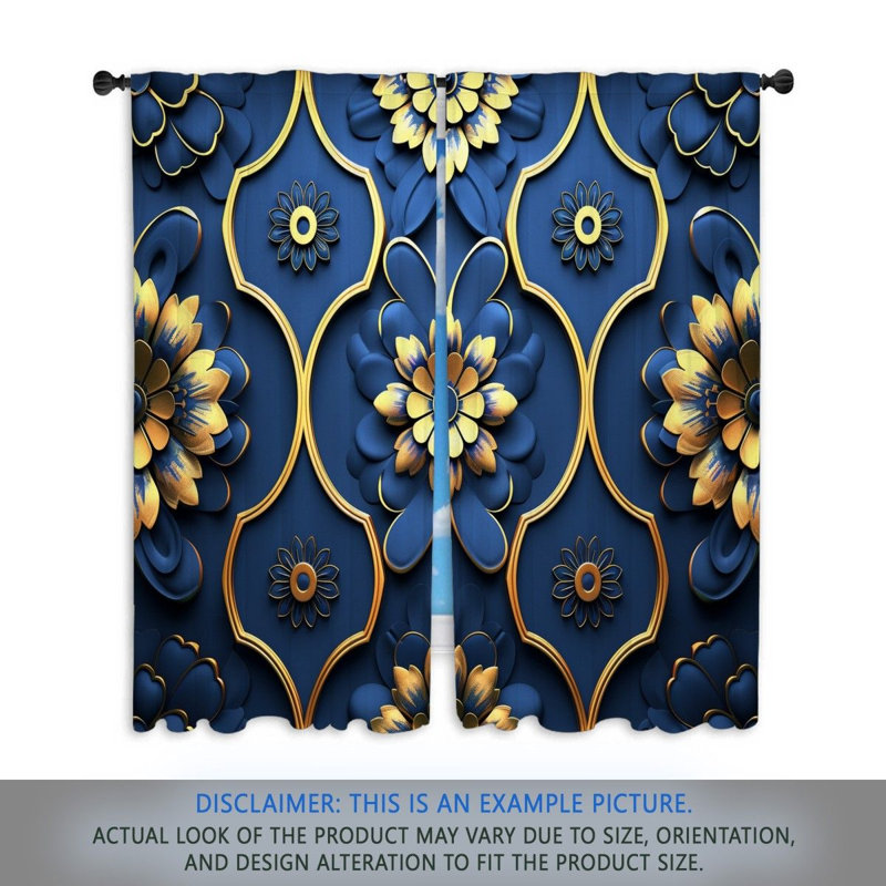 Nekayla Sheer Curtain Single Panel, 50"W x 96"L