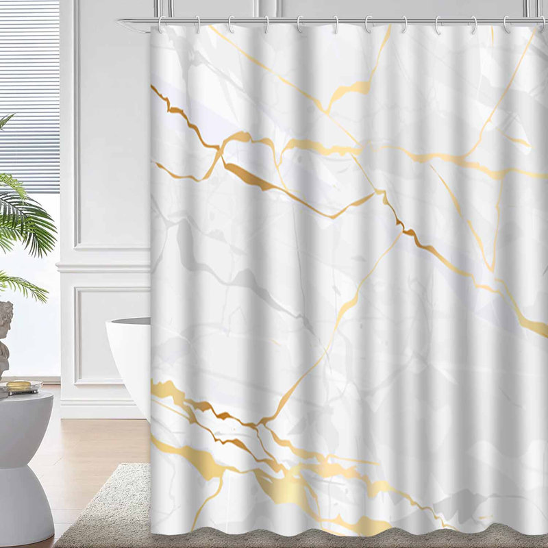 Rideau de douche En Marble, L 72 po x l 84 po
