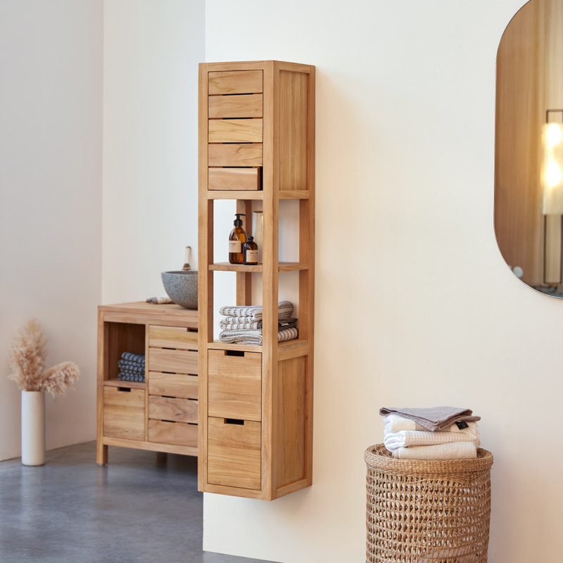 Solid Wood Linen Cabinet
