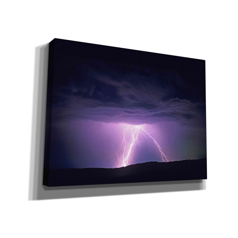 «Lightning» par Dennis Frates, art mural sur toile, H 12 po x l 16 po x P 0,75 po