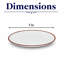 Assiette ronde sans rebord en porcelaine de qualité supérieure Terra Arena-1311183819