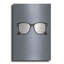 Trinx 'Glasses' by GraphINC, Metal Wall Art, 12"x16"