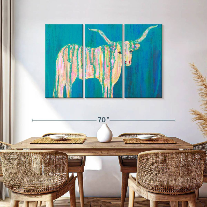 Brampt Texas Longhorns, 36" H x 57" W