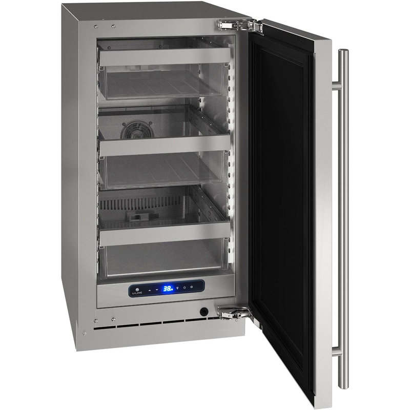 U-Line 17.75'' W Convertible 100 Cans (12 oz.) 3.7 Cubic Feet Beverage Cooler with Reversible Door