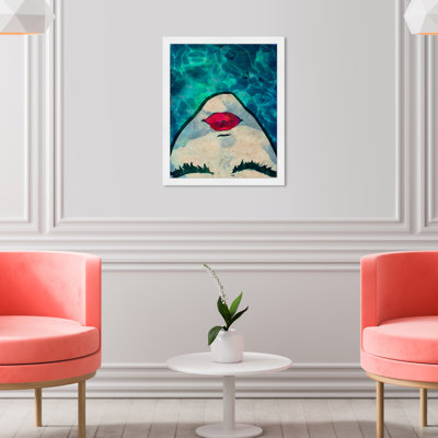 Fashion And Glam Water Coveted Portrait " Fashion And Glam Water Coveted, Modern & Contemporary Blue " by Oliver Gal