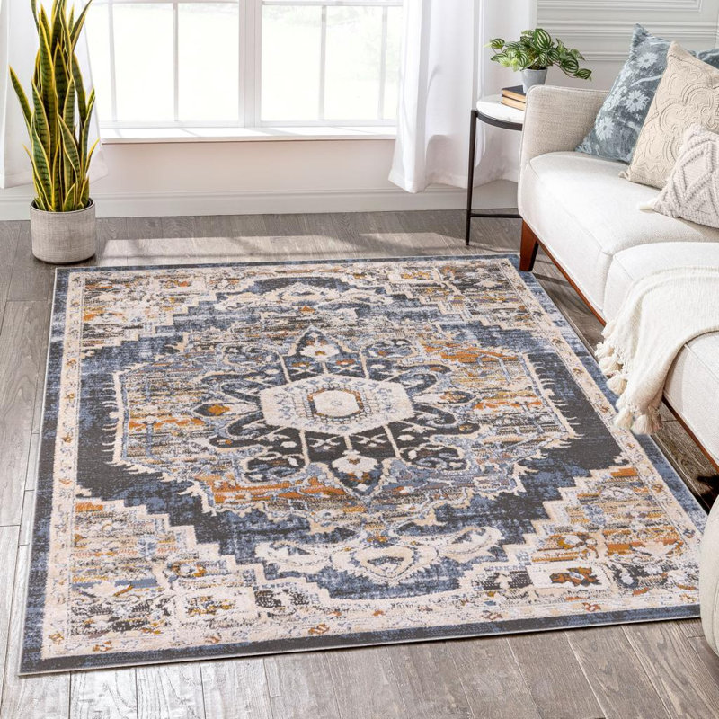 Ketrick Oriental Indoor Rug, Rectangle 7'7" x 10'2"