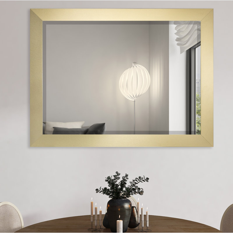Nia Engineered Wood Flat Wall Mirror, 45" x 39"