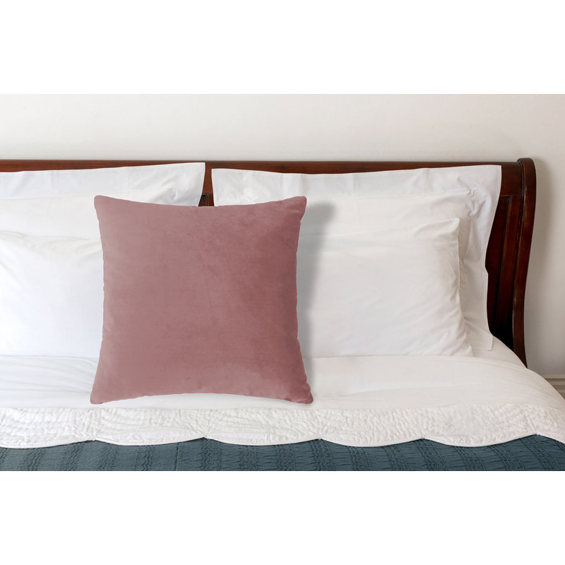 Oreiller de soutien carré en polyester, Rose