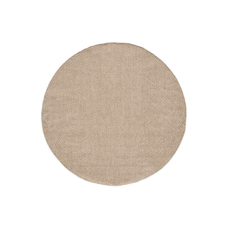Beige Polypropylene Carpet, 6.6 x 6.6 Feet | 100% Machine Woven, 1.76 lbs/ft², 0.3 in Pile Height | Non-Slip Dot Underside, Antibacterial, Ideal for Living Room & Bedroom | Easy to Clean with Spot Remover