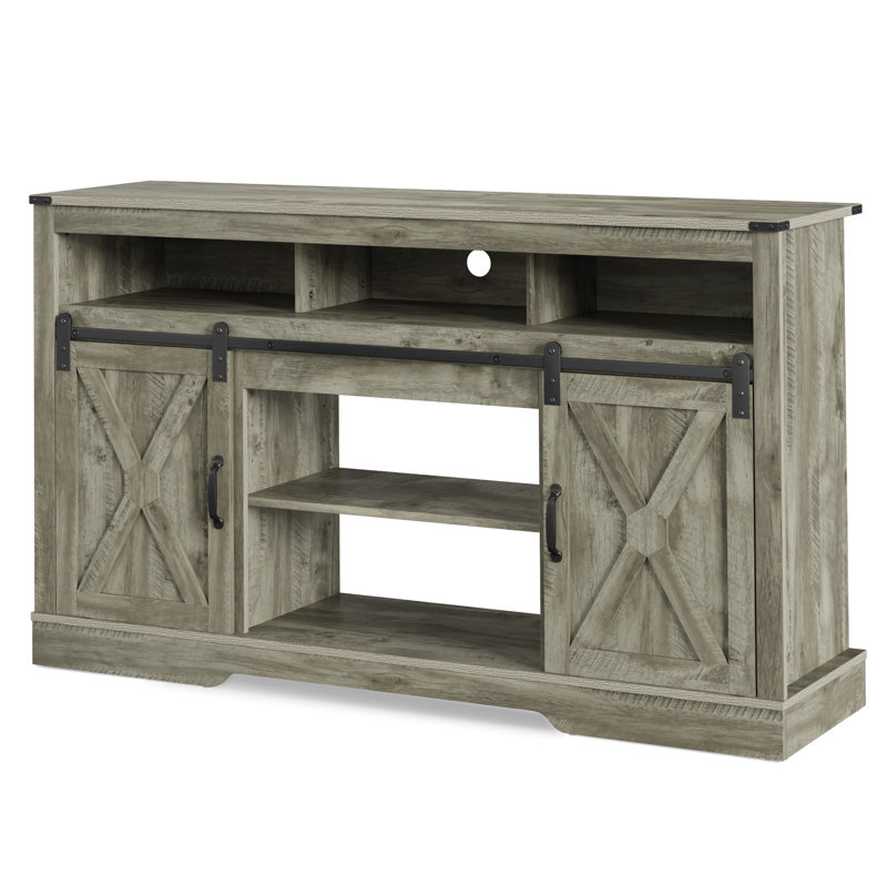 Milaun TV Stand for TVs up to 70", Light Grey