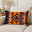Coussin décoratif intérieur et extérieur d'inspiration rustique en cuir style cow-boy Southwestern-115084553-115084586