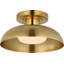 Cyrus 8" Flush Mount with White Glass