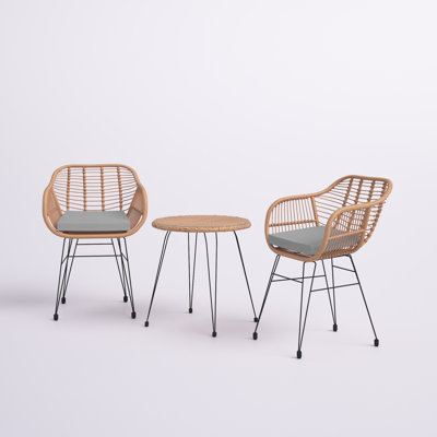 Marilla 2 - Person Patio Conversation Set with Cushions