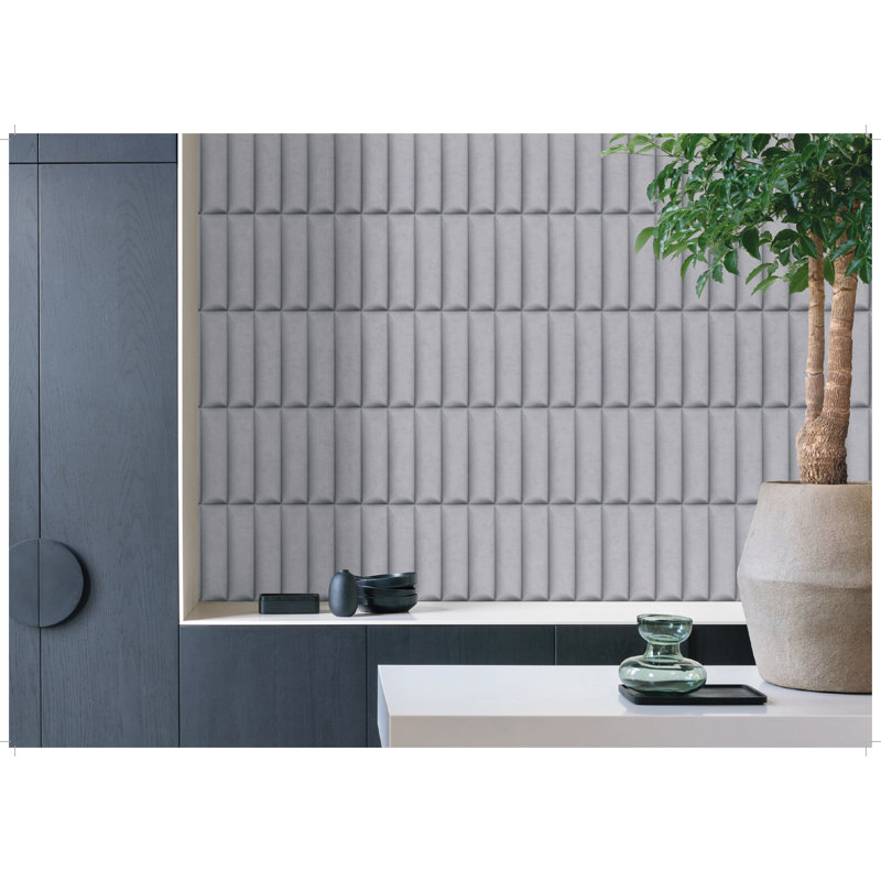 Papier peint Dayveon, gris