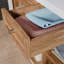 Table de travail, finition brune