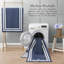Debbie Machine Woven Synthetic Area Rug in Blue/White-610470359-626437693
