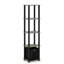 Evianna Shelving Unit Bookcase with Fabric Bin-1543924064