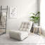 Lazy Chair For Room - Chambre à coucher inclinable et réglable en lin gris multifonctionnel et confortable