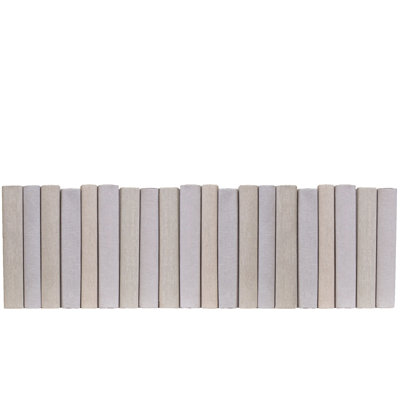 Decorative Books - Driftwood Linen Wrapped Books - Tan Books By The Foot