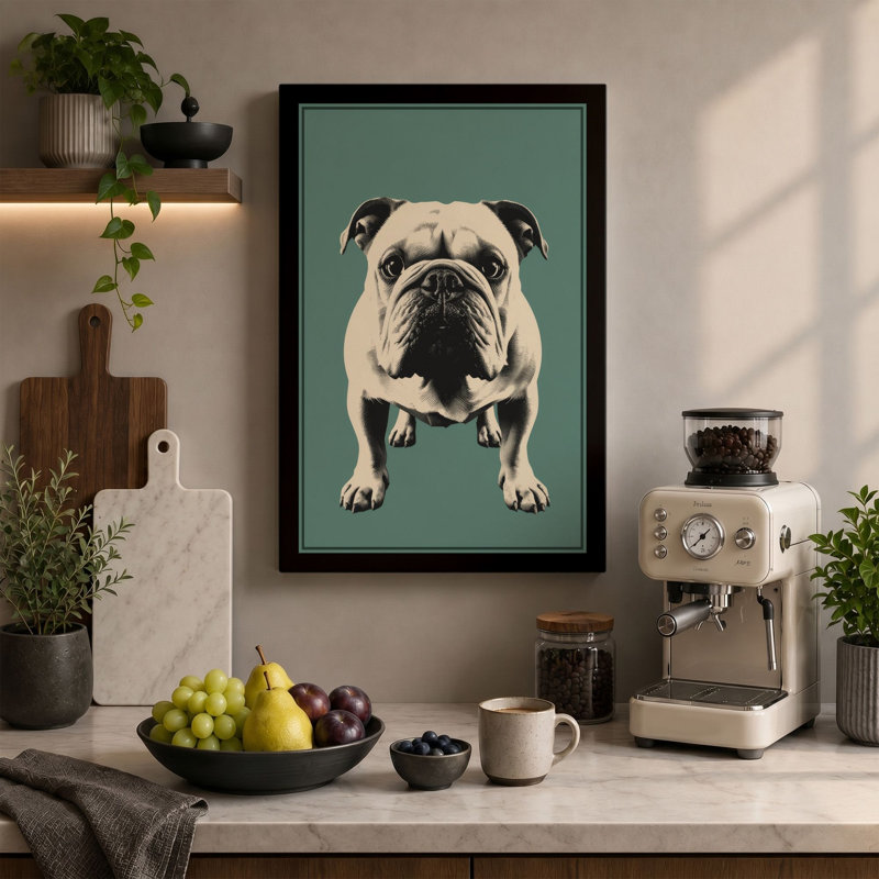 Print, 24x16 - 61.0 x 40.6 cm, Teal Border
