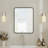 Aluminum Framed Rounded Rectangle Mirror, Wall Mounted Bathroom Vanity Mirror, Modern Horizontal/Vertical Entryway Wall Mirror-811529139-811529138