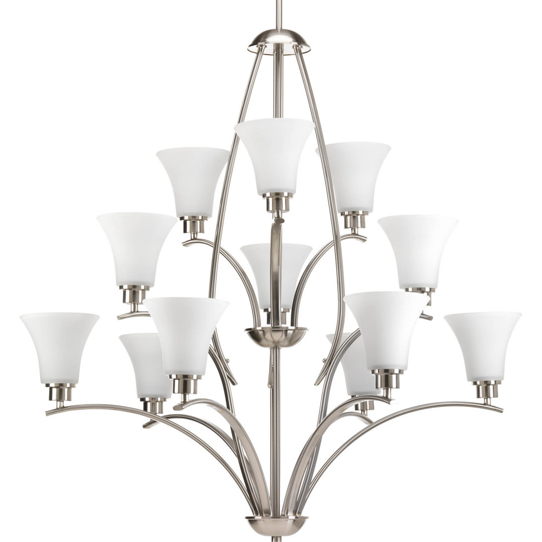 Jilliann 12 - Light Shaded Tiered Chandelier Red Barrel Studio®