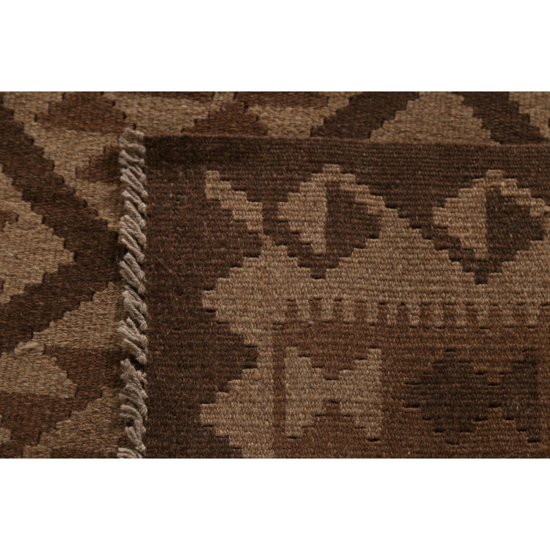 Tapis tribal brun Kilim 7 x 10