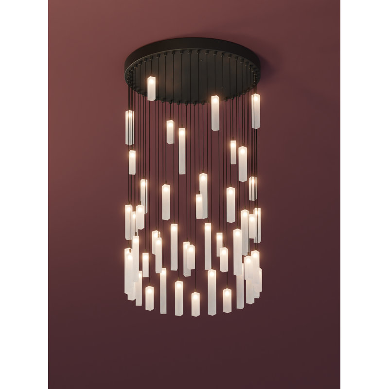 Loci Chandelier, Matte Black