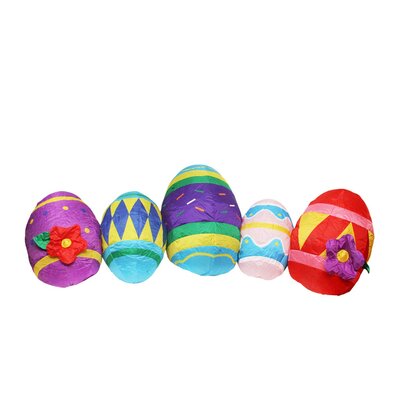 10' Inflatable Lighted Easter Eggs Outdoor Decoration -  Northlight Seasonal, MHE0041