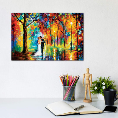 Rainy Wedding by Leonid Afremov - Wrapped Canvas Painting