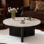 Table basse moderne en faux marbre
