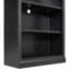 Bibliothèque à 5 espaces de rangement, bois massif, tablettes réglables, DEL, noir pour bibliothèque haute 83,75 ", crayon