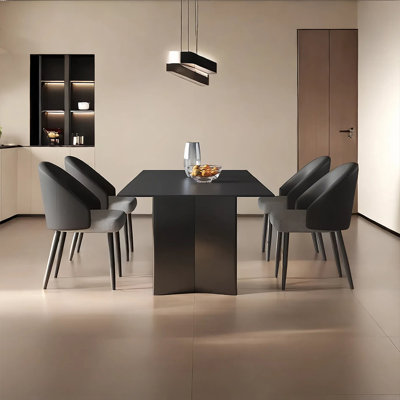 Ensemble de chaises de salle à manger noires