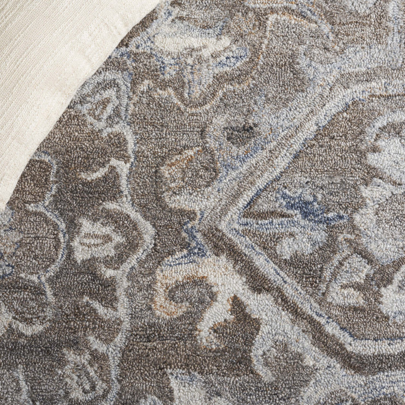 Marquee 116 Hand Tufted Performance Abstract Rug, Round 6'