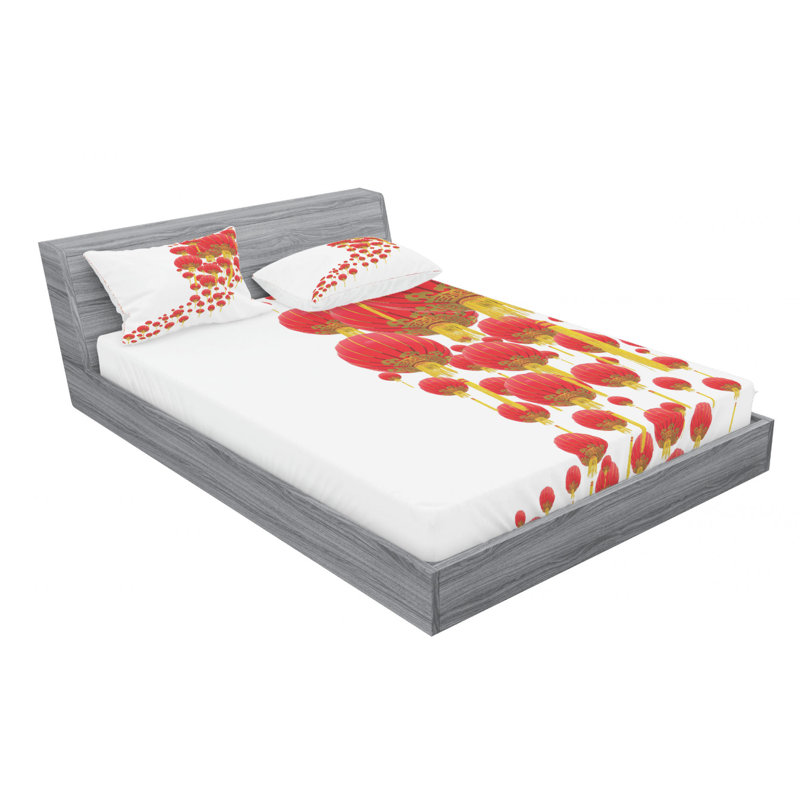 Microfiber Sheet Set, Queen Sheet Set with Fitted Sheet