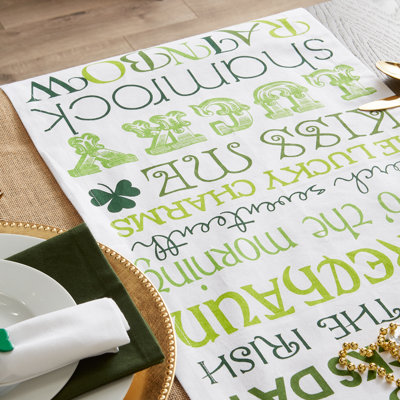 Poche St. Patrick's Day Printed Table Runner
