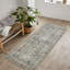 Tapis de couloir lavable Bloom Rugs - brun / gris foncé, patin vieilli pour les entrées, les couloirs et les cuisines-69450447