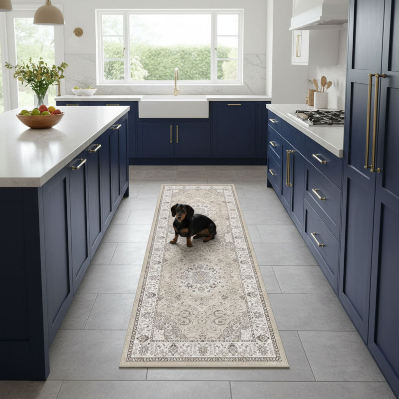 Tapis de cuisine rétro Vintage, 2' x 8' (Runner)