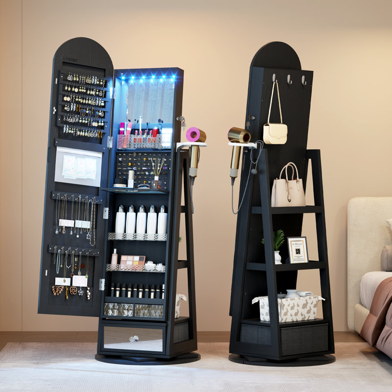 Jewelry Armoire, Black