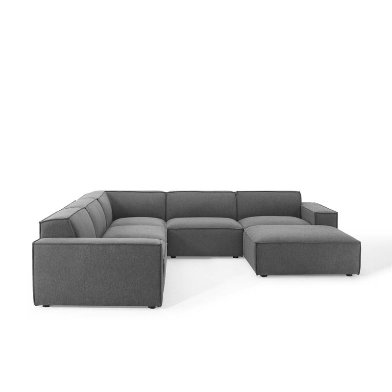Canapé modulaire 6 pièces Restore, Polyester gris anthracite