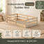 Lit pour tout-petit Montessori - Structure de maison en bois massif, aucun sommier nécessaire-972439096
