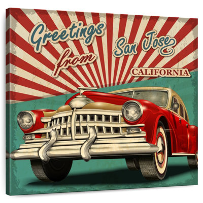Greetings From San Jose California Car