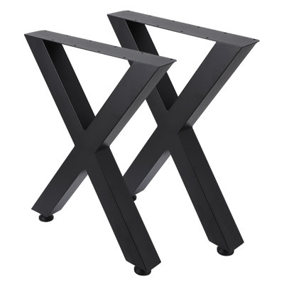 Metal Table Legs 16/19/28 Inch,Table Legs Replacement Heavy Duty Square Tube Desk Legs Furniture Legs for Coffee Table