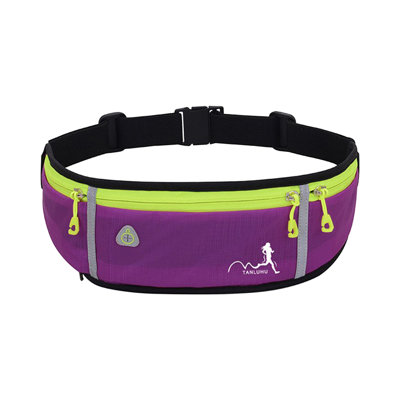 Ceinture de course pour bouteille d'eau avec sac de taille pour sac de sport pour homme et femme Ceinture de sport avec fermeture à glissière pour la course à pied