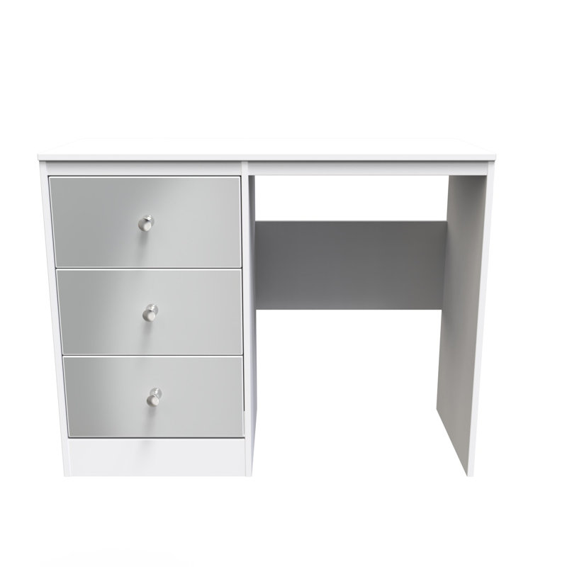 Bhargavi 3 Drawer Vanity (Ready Assembled), Uniform Grey/White